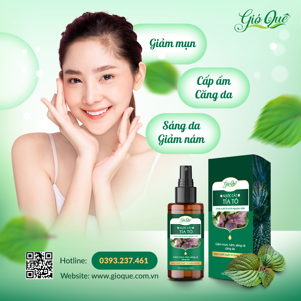 Công dụng của nước cất tía tô đối với da